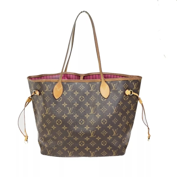 LOUIS VUITTON Neverfull MM Shoulder Tote Bag Monogram Leather authentic - Picture 3 of 16
